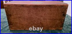 Antique German Keepsake Box 1850's Handmade with logo or flowers Old Dirty
