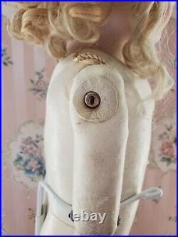 Antique German Kestner 154 Dep 10 Shoulder Plate Doll Leather Marked Body 24