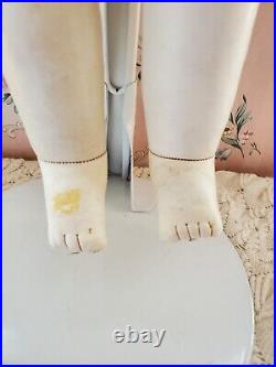 Antique German Kestner 154 Dep 10 Shoulder Plate Doll Leather Marked Body 24