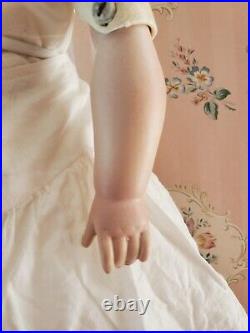 Antique German Kestner 154 Dep 10 Shoulder Plate Doll Leather Marked Body 24