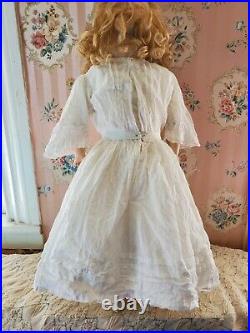 Antique German Kestner 154 Dep 10 Shoulder Plate Doll Leather Marked Body 24