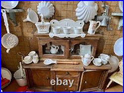 Antique German Kitchen Room Box Very Well Stocked 32