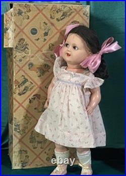 Antique German Koenig Wernicke Celluloid Flirty Eyes 18 Doll Original  Box