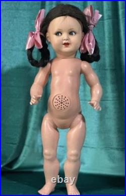 Antique German Koenig Wernicke Celluloid Flirty Eyes 18 Doll Original  Box