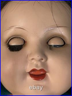Antique German Koenig Wernicke Celluloid Flirty Eyes 18 Doll Original  Box