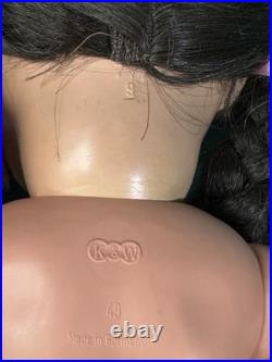 Antique German Koenig Wernicke Celluloid Flirty Eyes 18 Doll Original  Box