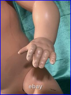 Antique German Koenig Wernicke Celluloid Flirty Eyes 18 Doll Original  Box