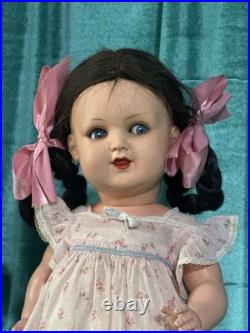 Antique German Koenig Wernicke Celluloid Flirty Eyes 18 Doll Original  Box