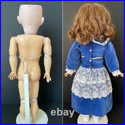 Antique German Large 26 Cuno Otto Dressel Jutta 1914 Toddler Bisque Head Doll