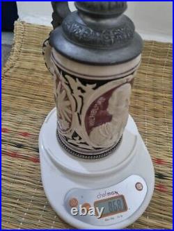 Antique German Lidded Beer Steins Vintage Antique German Lidded Beer Steins Vintage