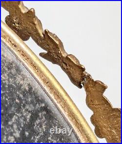 Antique German Litho Miniature Portrait in ormolu frame DAMAGED Antique German Litho Miniature Portrait in ormolu frame DAMAGED