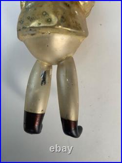 Antique German Long Foxy Grandpa Glass Christmas Ornament