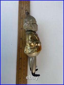Antique German Long Foxy Grandpa Glass Christmas Ornament