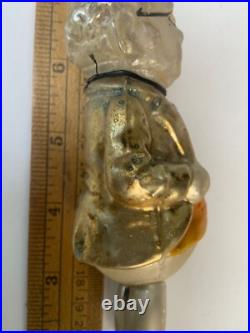 Antique German Long Foxy Grandpa Glass Christmas Ornament