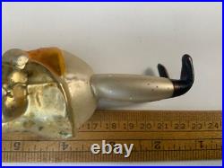 Antique German Long Foxy Grandpa Glass Christmas Ornament