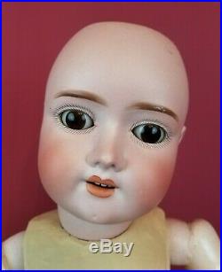 Antique German Max Handwerck Bisque Socket Head Doll Fully Jointed 24 Girl Nice