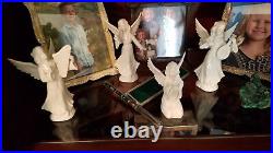 Antique German Meissen porcelain Christmas Angels (Set of 8)