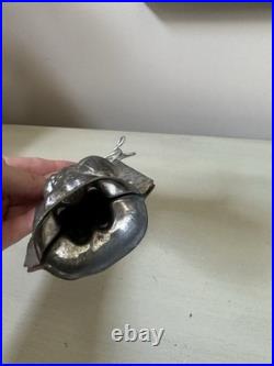 Antique German Metal Choclate Mold St Nicholas Christmas 1850