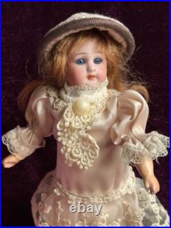 Antique German Miniature 8 Simon Halbig Bisque Head Square Teeth Doll