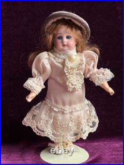 Antique German Miniature 8 Simon Halbig Bisque Head Square Teeth Doll