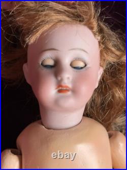 Antique German Miniature 8 Simon Halbig Bisque Head Square Teeth Doll