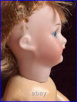 Antique German Miniature 8 Simon Halbig Bisque Head Square Teeth Doll