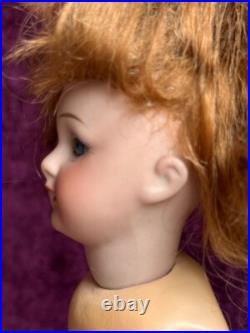 Antique German Miniature 8 Simon Halbig Bisque Head Square Teeth Doll