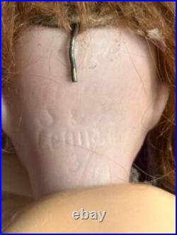 Antique German Miniature 8 Simon Halbig Bisque Head Square Teeth Doll