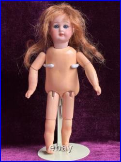 Antique German Miniature 8 Simon Halbig Bisque Head Square Teeth Doll