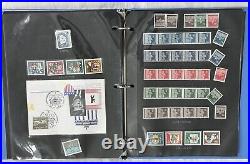 Antique German Mint Postal Stamps Album Vintage Postage all Post in Sleeves