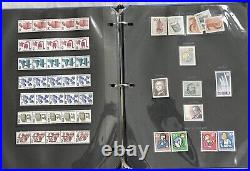 Antique German Mint Postal Stamps Album Vintage Postage all Post in Sleeves