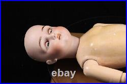 Antique German PANSY I Doll Borgfeldt Bisque Head Compo Body Rocker Eyes 24