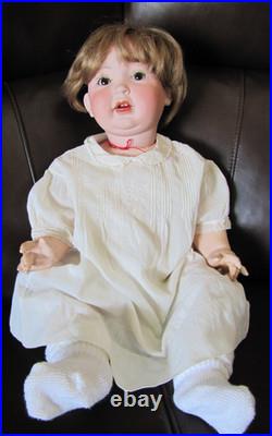 Antique German PM 914 Porzellan Fabrik Mengersgerguth Bisque Head Baby Doll 20
