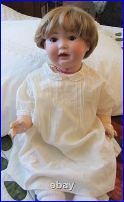Antique German PM 914 Porzellan Fabrik Mengersgerguth Bisque Head Baby Doll 20