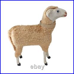 Antique German PUTZ Sheep Christmas Nativity Village Lot Wooly Match Stick Legs