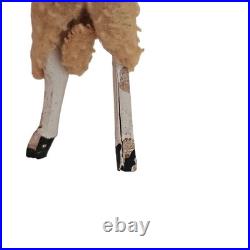 Antique German PUTZ Sheep Christmas Nativity Village Lot Wooly Match Stick Legs Antique German PUTZ Sheep Christmas Nativity Village Lot Wooly Match Stick Legs