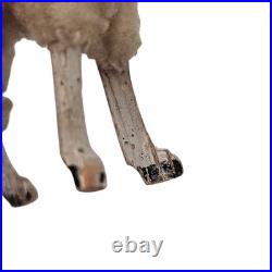 Antique German PUTZ Sheep Christmas Nativity Village Lot Wooly Match Stick Legs Antique German PUTZ Sheep Christmas Nativity Village Lot Wooly Match Stick Legs