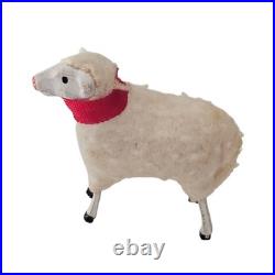 Antique German PUTZ Sheep Christmas Nativity Village Lot Wooly Match Stick Legs Antique German PUTZ Sheep Christmas Nativity Village Lot Wooly Match Stick Legs