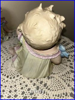 Antique German Pair Of Butterfly Piano Babies Baby LARGE 10 READ