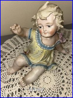 Antique German Pair Of Butterfly Piano Babies Baby LARGE 10 READ