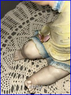 Antique German Pair Of Butterfly Piano Babies Baby LARGE 10 READ