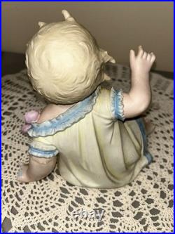 Antique German Pair Of Butterfly Piano Babies Baby LARGE 10 READ
