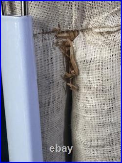 Antique German  Paper Mache 20 Doll with Glass Eyes