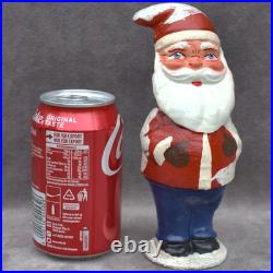Antique German Paper Mache Santa Candy Container Deadstock Xmas Decor vintage