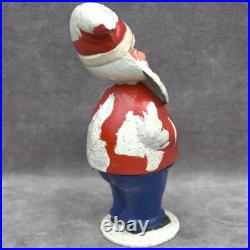 Antique German Paper Mache Santa Candy Container Deadstock Xmas Decor vintage