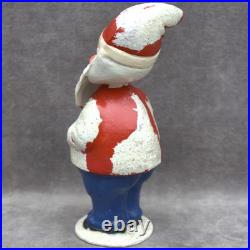 Antique German Paper Mache Santa Candy Container Deadstock Xmas Decor vintage