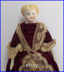 Antique German Parian Dolls House Doll c1880 Please Read Description