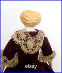 Antique German Parian Dolls House Doll c1880 Please Read Description