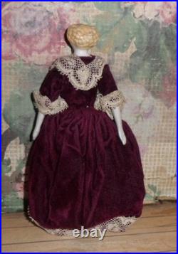 Antique German Parian Dolls House Doll c1880 Please Read Description