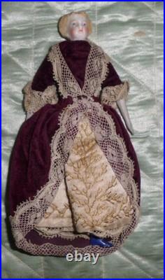 Antique German Parian Dolls House Doll c1880 Please Read Description